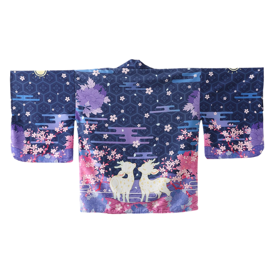 Blue Elk Yukata Top