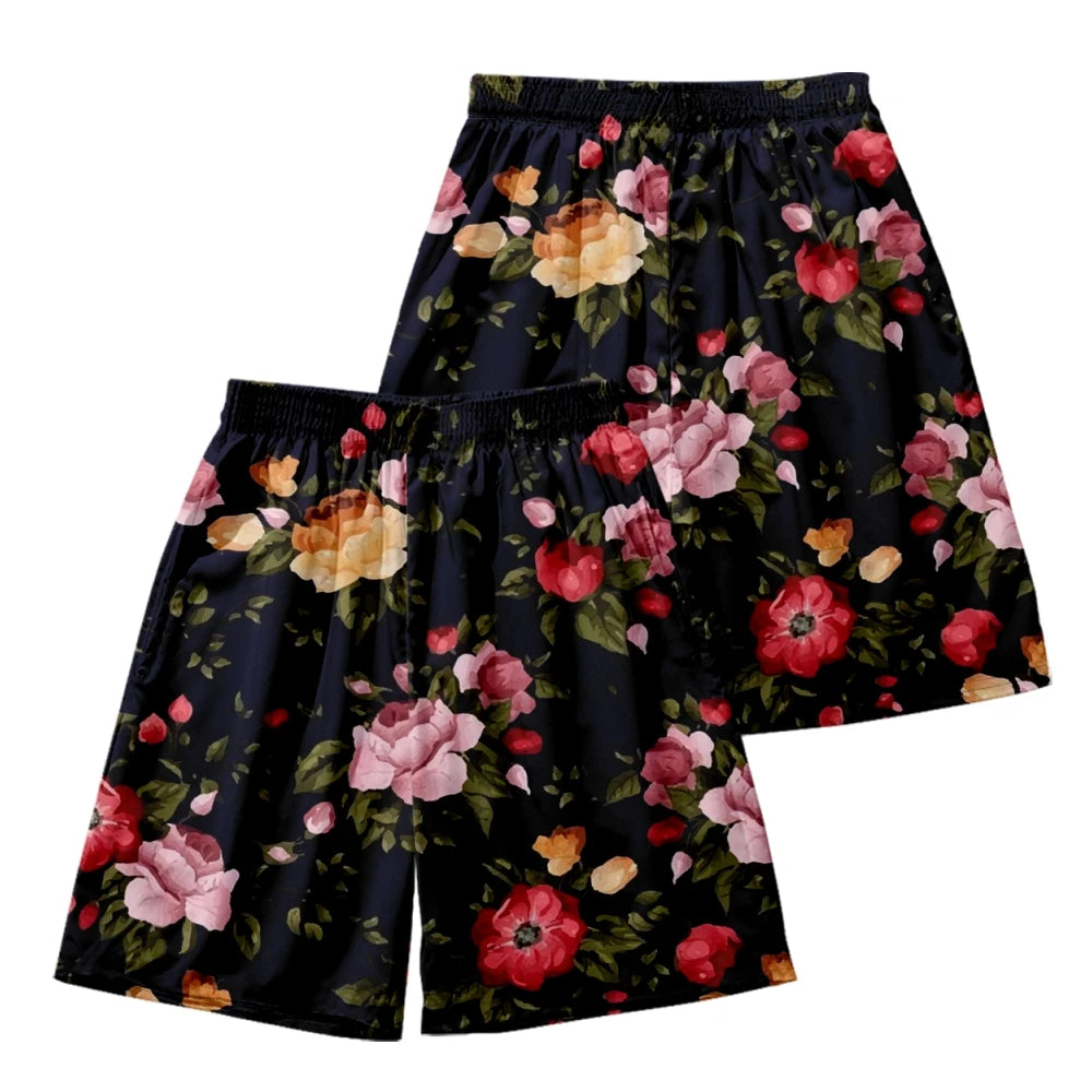 Flower Yukata Shorts